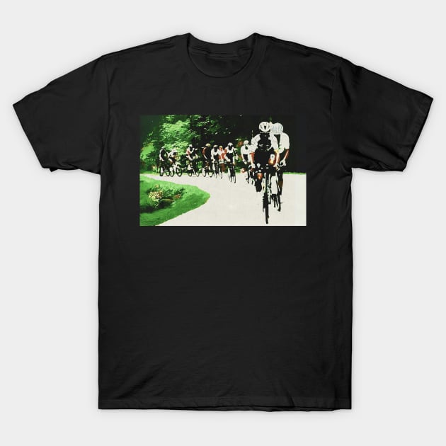 Cycling: Onward and Upward T-Shirt by IllustrasAttic